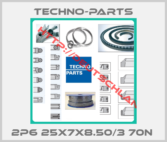 Techno-Parts-2P6 25X7X8.50/3 70N 