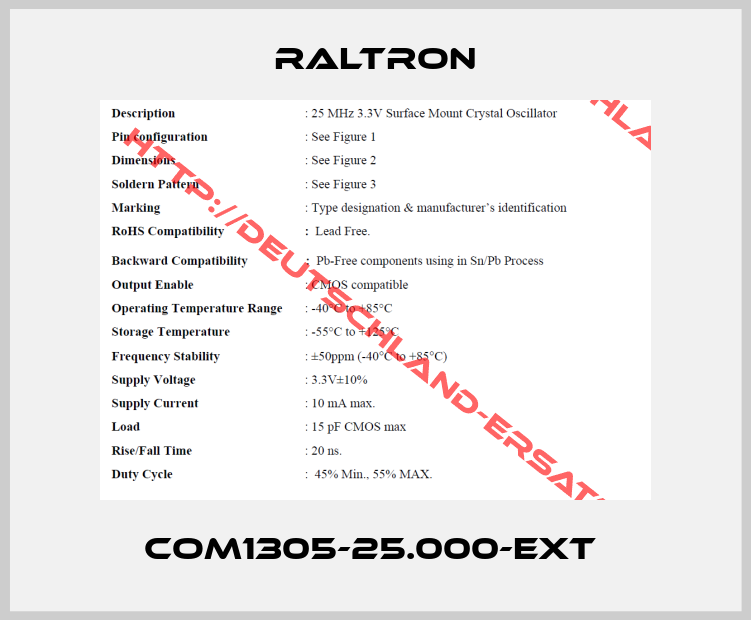Raltron-COM1305-25.000-EXT 