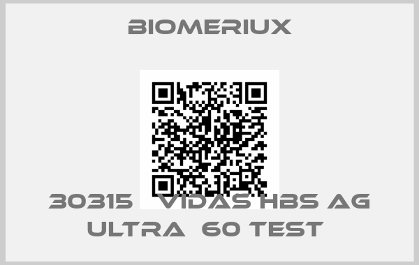 Biomeriux-30315   VIDAS HBS AG ULTRA  60 TEST 