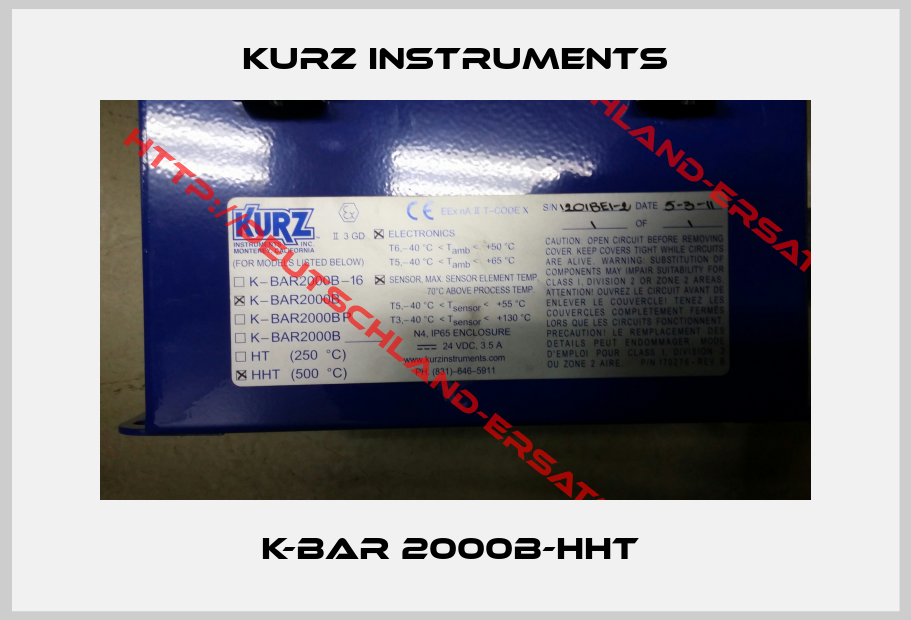Kurz Instruments-K-Bar 2000B-HHT 