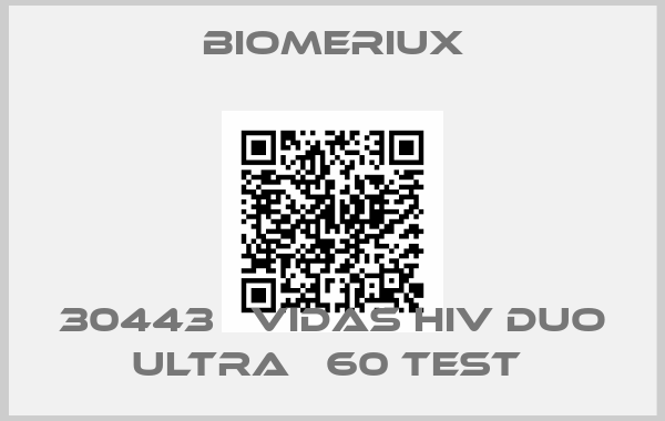 Biomeriux-30443   VIDAS HIV DUO ULTRA   60 TEST 