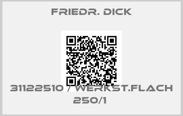 Friedr. DICK-31122510 / Werkst.flach 250/1 
