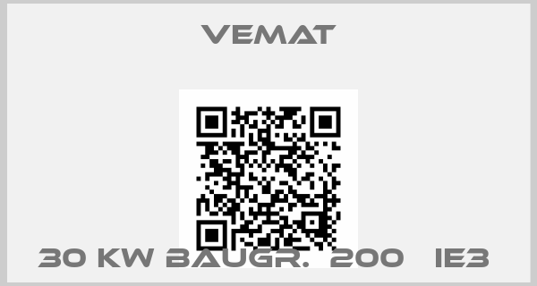 Vemat-30 KW BAUGR.  200   IE3 