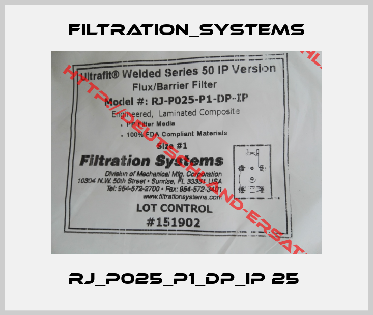 Filtration_Systems-RJ_P025_P1_DP_IP 25 