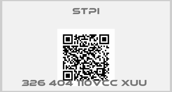 STPI-326 404 110VCC XUU 