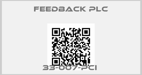 Feedback plc-33-007-PCI 