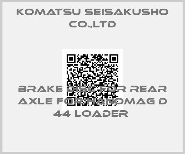 Komatsu Seisakusho Co.,Ltd-Brake disc for rear axle for HANOMAG D 44 loader 