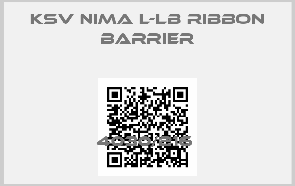 KSV NIMA L-LB Ribbon Barrier-4030/216 