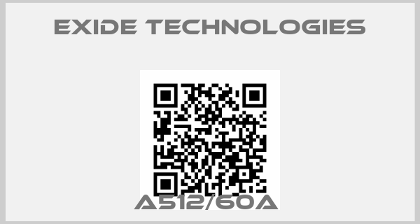 Exide Technologies-A512/60A 
