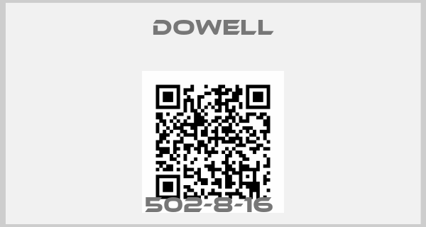 Dowell-502-8-16 