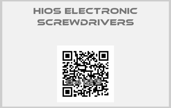 Hios Electronic Screwdrivers-64129 