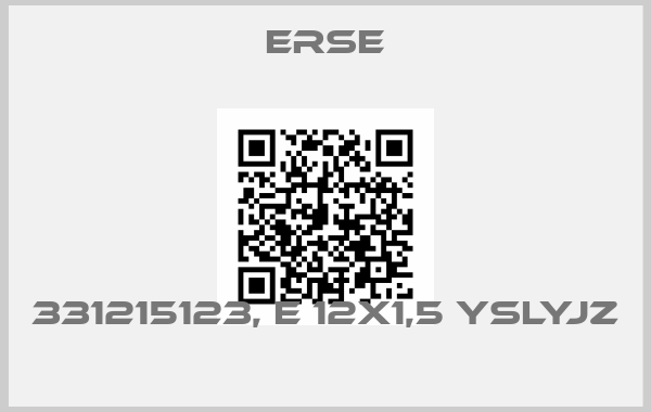 Erse-331215123, E 12X1,5 YSLYJZ 