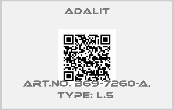 Adalit-Art.No. B69-7260-A, Type: L.5 