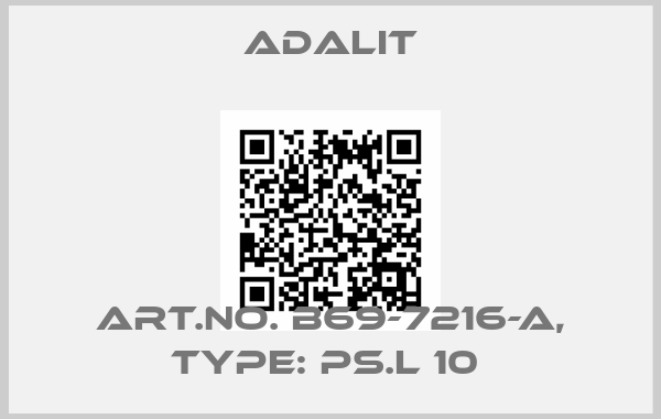 Adalit-Art.No. B69-7216-A, Type: PS.L 10 