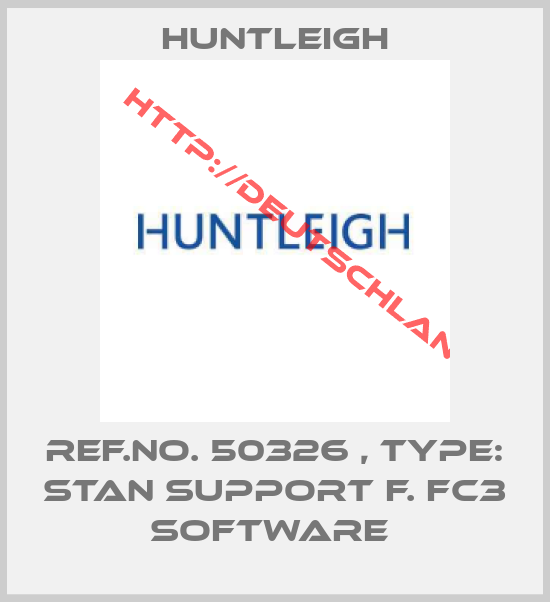 Huntleigh-Ref.No. 50326 , Type: STAN Support f. FC3 Software 