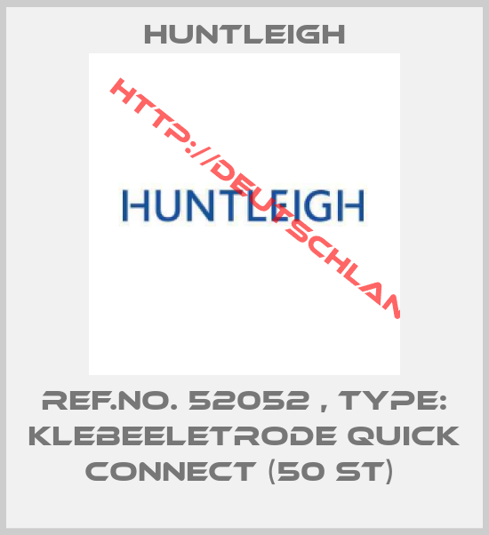 Huntleigh-Ref.No. 52052 , Type: Klebeeletrode Quick Connect (50 St) 