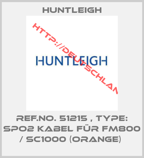Huntleigh-Ref.No. 51215 , Type: Spo2 Kabel für FM800 / SC1000 (Orange) 