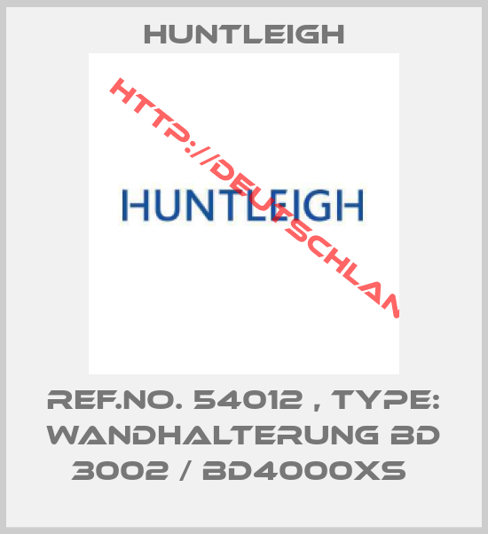 Huntleigh-Ref.No. 54012 , Type: Wandhalterung BD 3002 / BD4000xs 