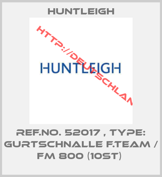 Huntleigh-Ref.No. 52017 , Type: Gurtschnalle f.Team / FM 800 (10St) 