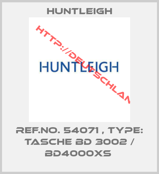 Huntleigh-Ref.No. 54071 , Type: Tasche BD 3002 / BD4000xs 