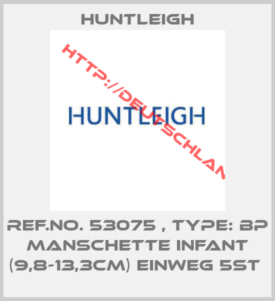 Huntleigh-Ref.No. 53075 , Type: BP Manschette Infant (9,8-13,3cm) Einweg 5St 