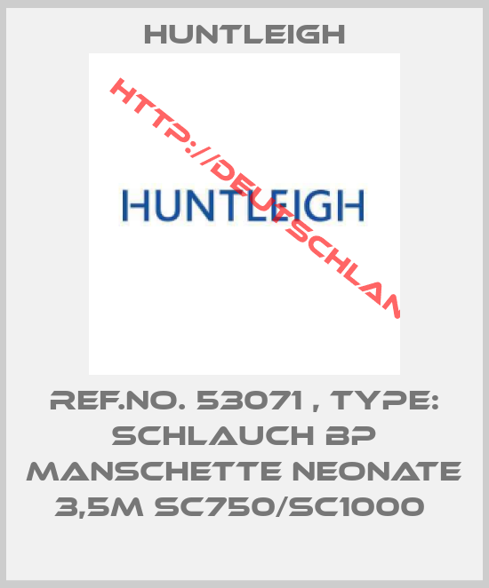 Huntleigh-Ref.No. 53071 , Type: Schlauch BP Manschette Neonate 3,5m SC750/SC1000 