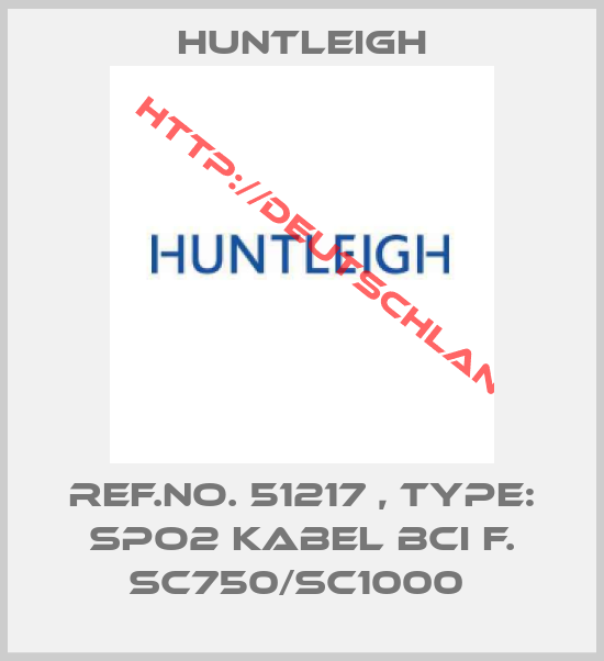Huntleigh-Ref.No. 51217 , Type: Spo2 Kabel BCI f. SC750/SC1000 