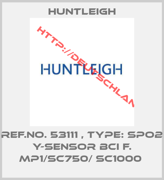 Huntleigh-Ref.No. 53111 , Type: Spo2 Y-Sensor BCI f. MP1/SC750/ SC1000 