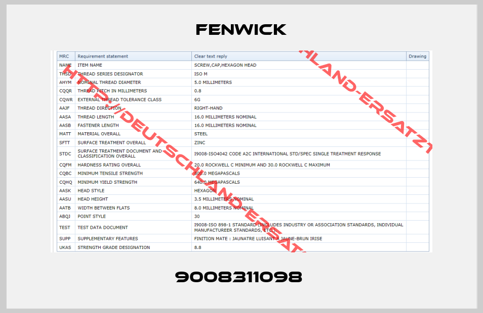 Fenwick-9008311098 