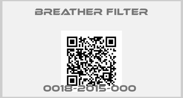 Breather Filter-0018-2015-000 
