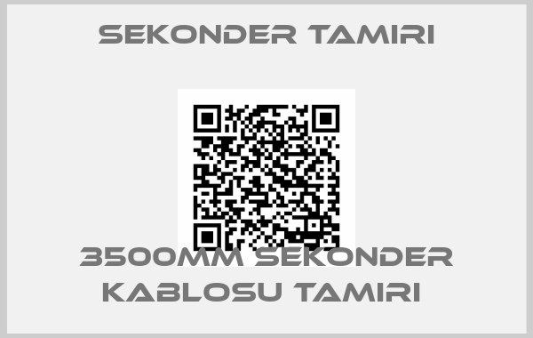 sekonder tamiri-3500MM SEKONDER KABLOSU TAMIRI 