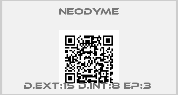 Neodyme-D.EXT:15 D.INT:8 EP:3 