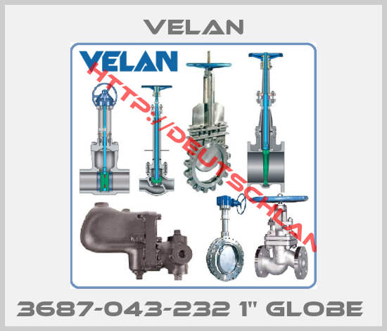 Velan-3687-043-232 1'' GLOBE 