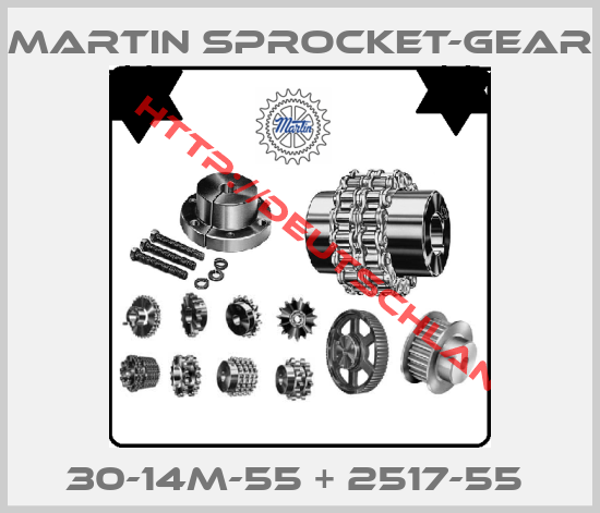 MARTIN SPROCKET-GEAR-30-14M-55 + 2517-55 