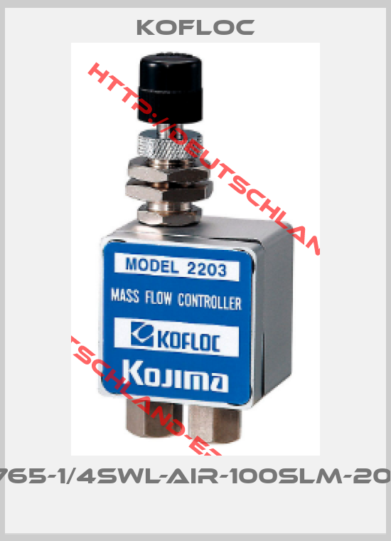 KOFLOC-3765-1/4SWL-Air-100SLM-20°C 