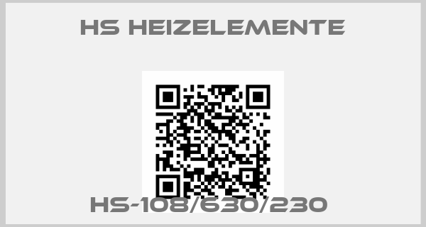 HS HEIZELEMENTE-HS-108/630/230 