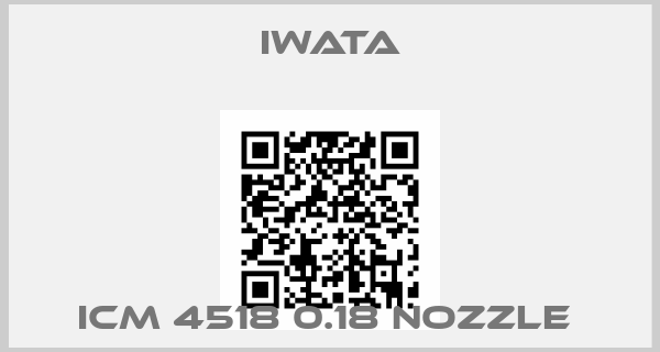 Iwata-ICM 4518 0.18 nozzle 