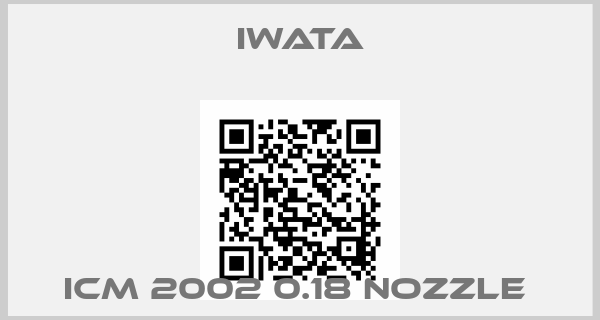 Iwata-ICM 2002 0.18 nozzle 