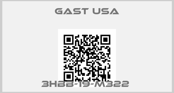 Gast USA-3HBB-19-M322 