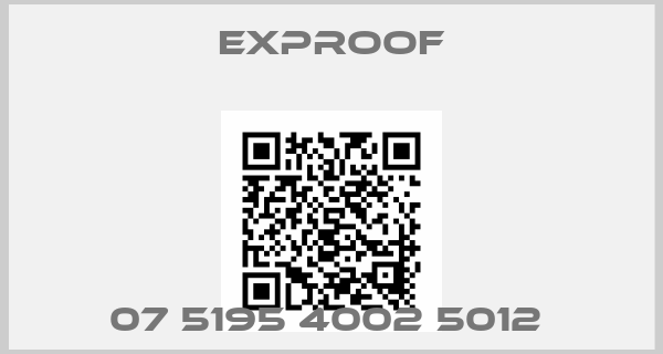 Exproof-07 5195 4002 5012 