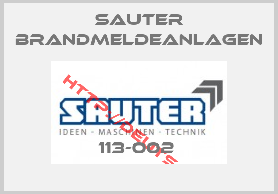 Sauter Brandmeldeanlagen-113-002 