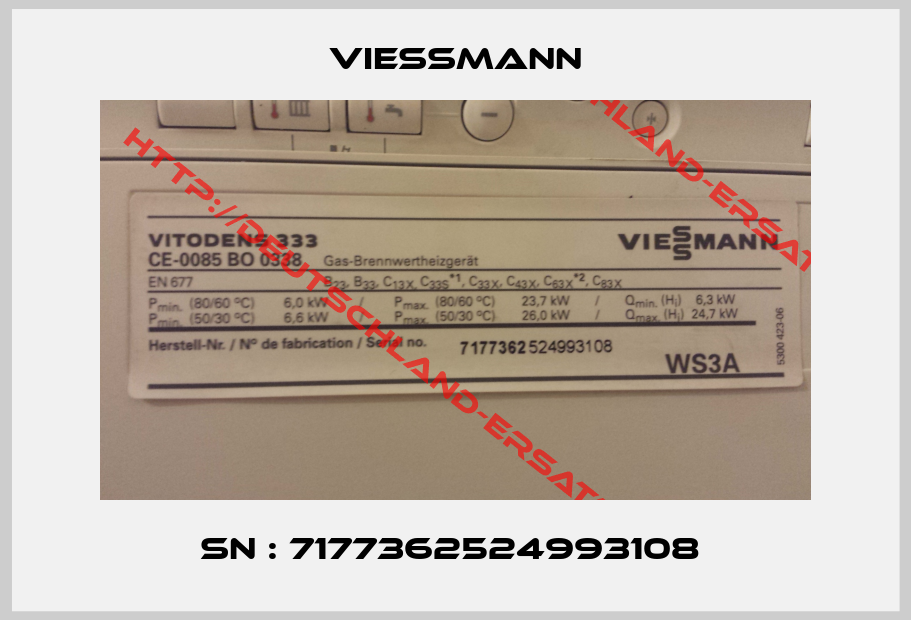 Viessmann-SN : 7177362524993108 