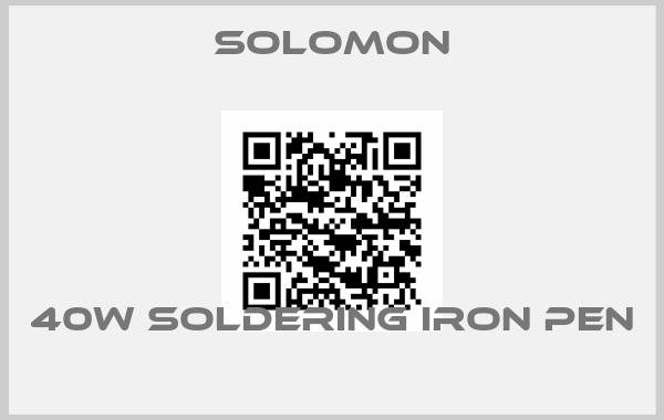 Solomon-40W SOLDERING IRON PEN 