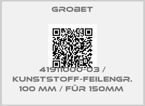 Grobet-41911000-03 / Kunststoff-Feilengr. 100 mm / Für 150mm 