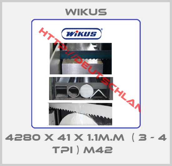 Wikus-4280 X 41 X 1.1M.M  ( 3 - 4 TPI ) M42  