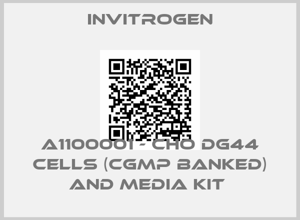 INVITROGEN-A1100001 - CHO DG44 Cells (cGMP banked) and Media Kit 