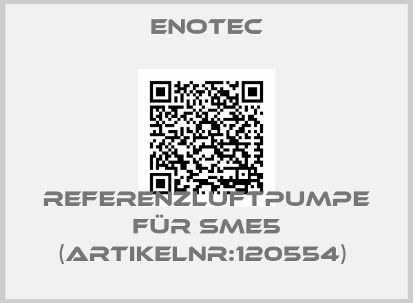 Enotec-Referenzluftpumpe für SME5 (Artikelnr:120554) 