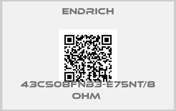 Endrich-43CS08FNB3-E75NT/8 OHM 