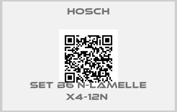 Hosch-Set B6 N-Lamelle X4-12N 