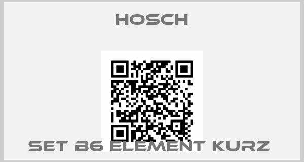 Hosch-Set B6 Element kurz 